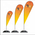 Advertising Exhibition Event Outdoor Teardrop Flying Flag Banner Stand Beach Flagp Pole